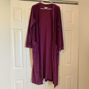 Sofia Vergara Long Cardigan - Size M (8-10) - Purple/Eggplant - SO soft!!